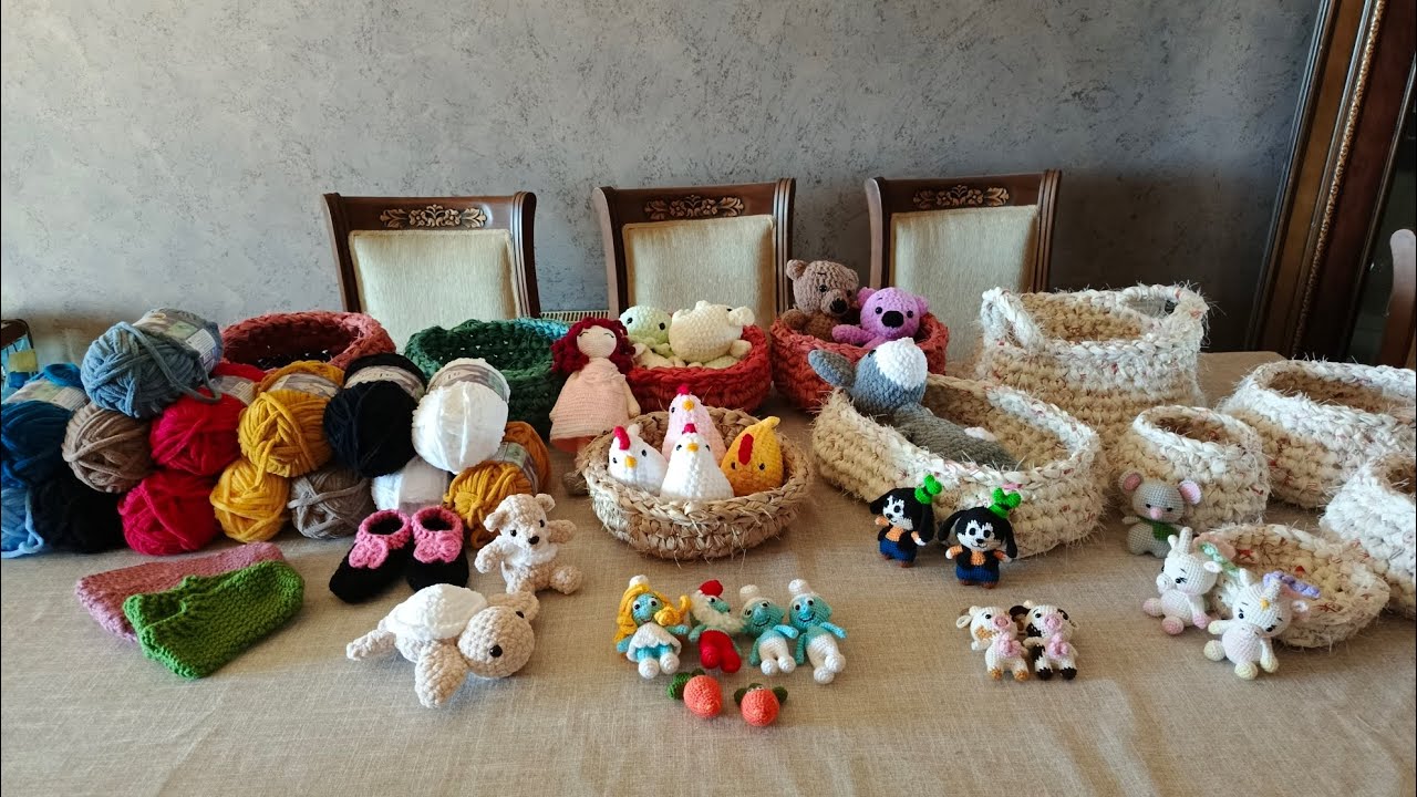 مذكرات حرفية ووجبة خيوط قطيفة #كروشية #amigurumi
