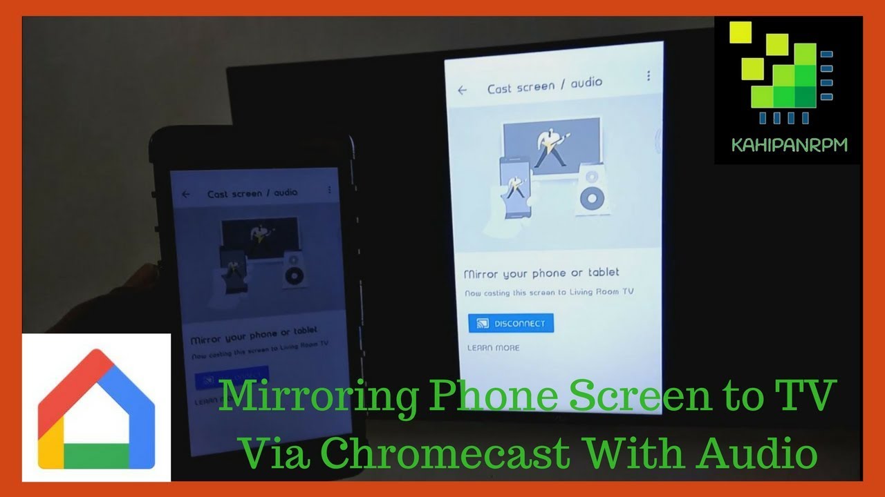 Mirroring Phone Screen to TV Via Chromecast With Audio - YouTube