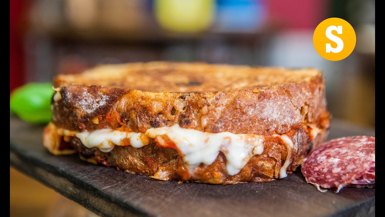 Epic Pizza Grilled Cheese Recipe | Sorted Food