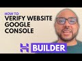 How to Verify Your Hostinger Builder Website in Google Search Console