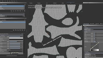 Mari : Bake procedural from projection to texture space in the UV view.