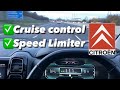 Cruise Control and Speed Limiter Demonstration - step by step guide Citroen #cruisecontrol #citroen
