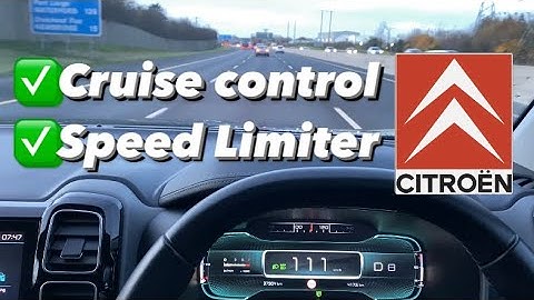Cruise Control and Speed Limiter Demonstration - step by step guide Citroen #cruisecontrol #citroen