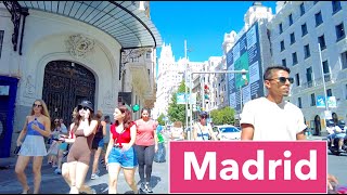 Madrid Spain  Walking in Madrid Spain  4K ULTRA HD 60 fps