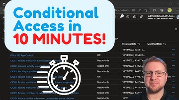 Configure Azure AD Conditional Access in Under 10 minutes? Let