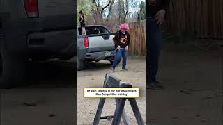 The start and end of my World's Strongest Man Competition training
