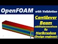 Openfoam Stress Analysis Part:3 | solidDisplacementFoam |  Openfoam Tutorial of cantilever beam