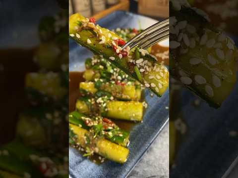 Огурчики по - корейски #рецепты #еда #огурцы #закуска #шашлык
