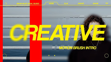 Brush Blur Visual Slides Intro After Effects Template | Creative Slideshow