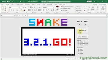 Play the Snake Game in Excel - So Much Fun!