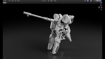 Make a Floating Cannon - Grid Modeler (blender addon)