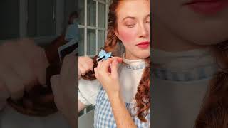 Dorothy Gale hairstyle for Halloween ❤️ Love the Wizard of Oz - so excited for Wicked pt. 2 #hair