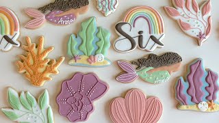 Mermaid Cookies | Cookie Decorating ASMR | Merchild Under the Sea Cookies
