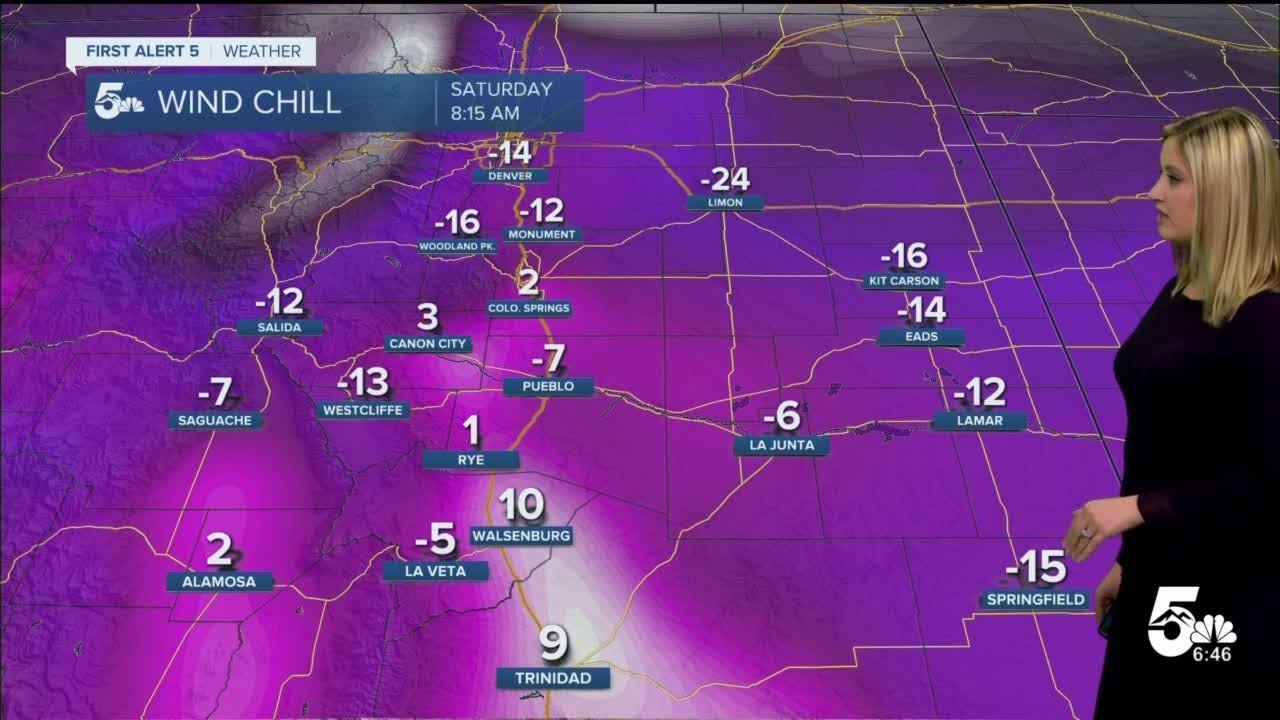 Wind chill warnings in effect from Saturday until Tuesday - YouTube