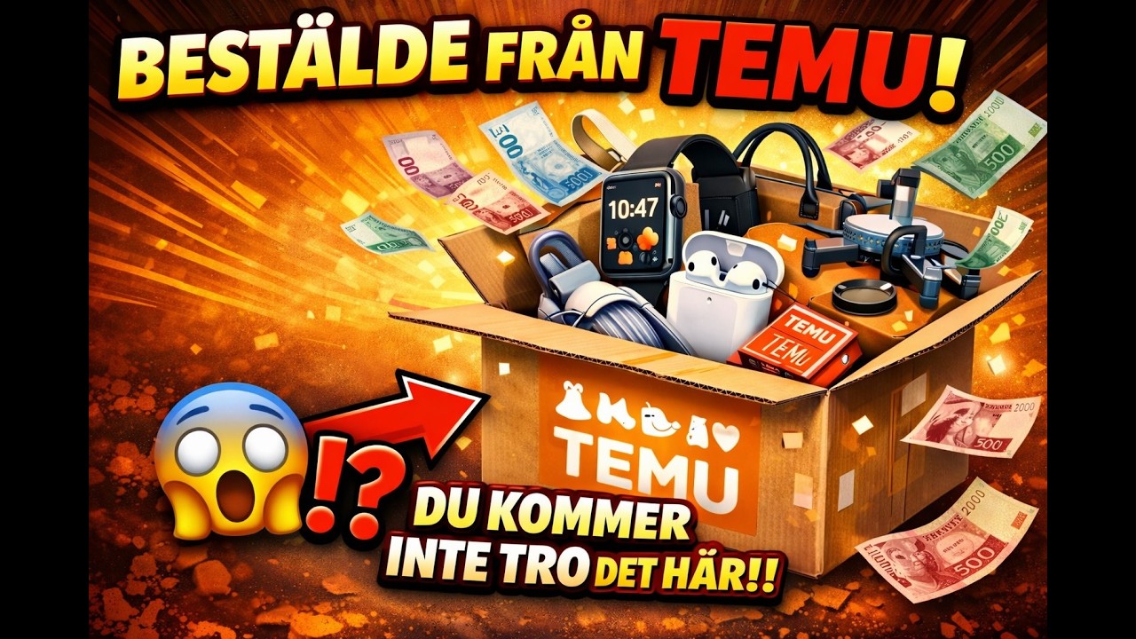 Nu är man på gång! Bra deals på Temu!