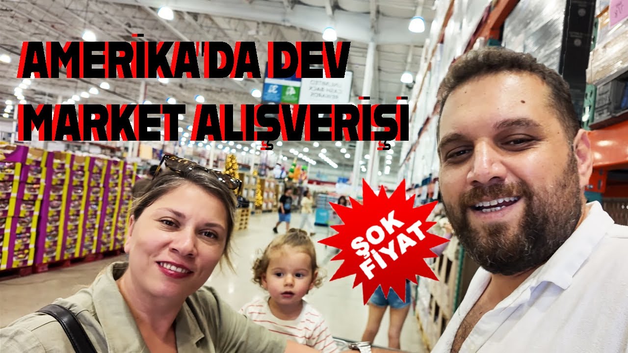 Amerika’da Dev Market Alışverişi! Fiyatlar ŞOK ETTİ|Costco Vlog 🛒