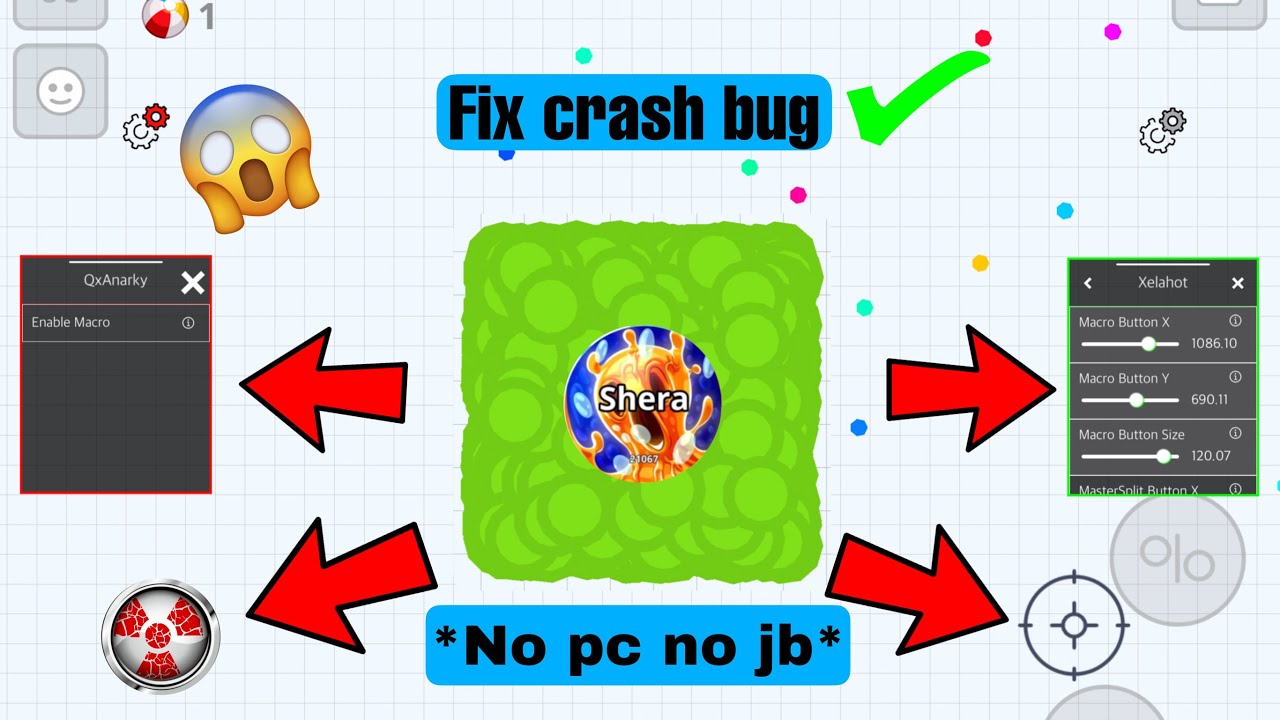 XELAHOT MACRO AND ZOOM TUTORIAL - NEW MOD - NO JAILBREAK - NEW VERSION  2.26.0 - AGAR.IO MOBILE 