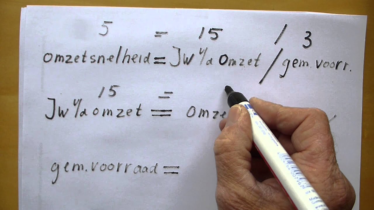 formules omzetsnelheid - YouTube