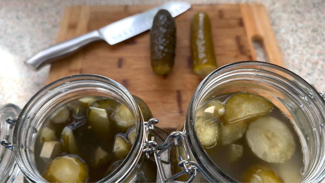 I could snack it every day! Delicious fermented cucumbers! Gherkins vs