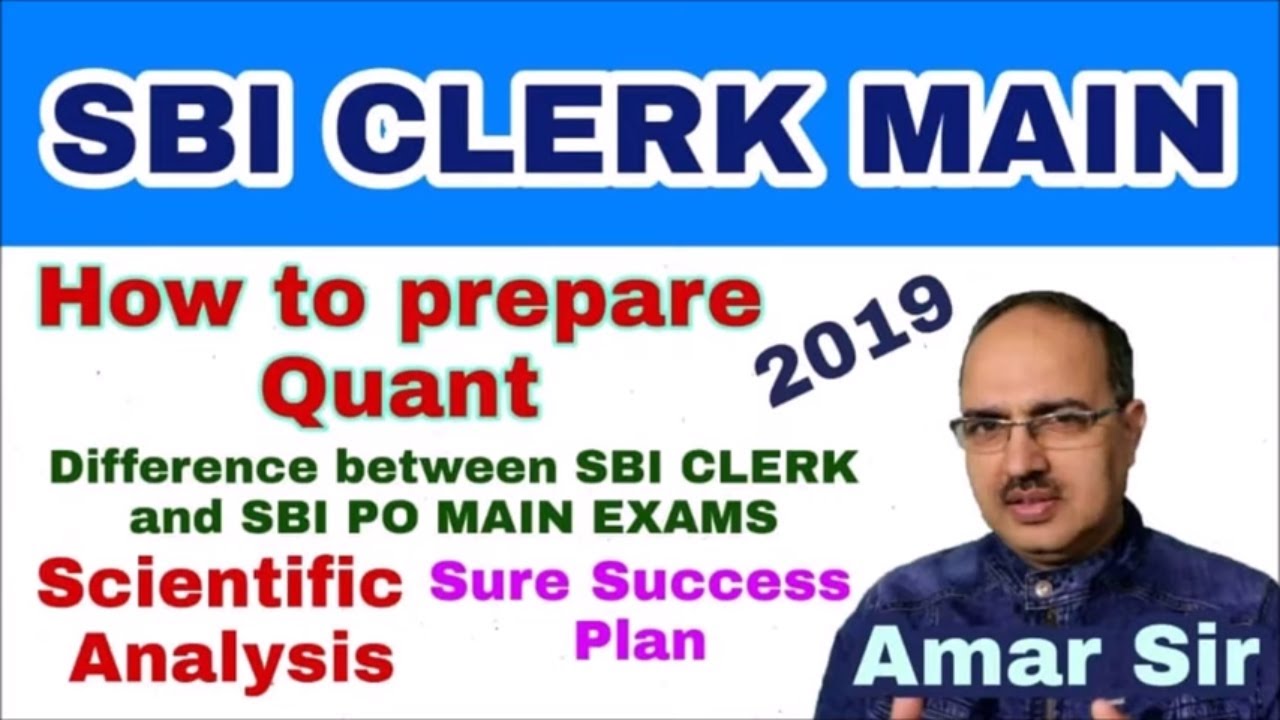 SBI Clerk Main Exam 2019 How to prepare Quant | Sure Success Plan 