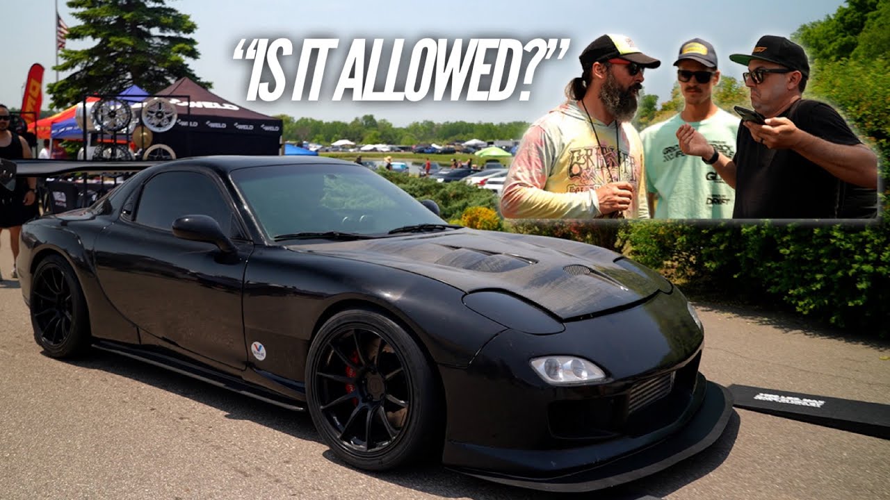The 3 Rotor RX-7 was BARELY allowed in Gridlife Time Attack! She’s fast!