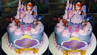 SOFIA THE FIRST CAKE | chocolate moist| vanilla chiffon| whipping cream