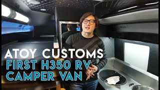 1st H350 RV CAMPER VAN SETUP at ATOY CUSTOMS
