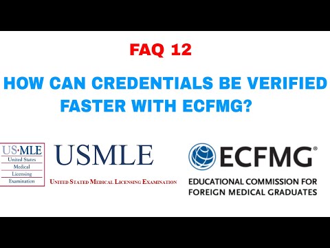 HOW CAN CREDENTIALS BE VERIFIED FASTER WITH ECFMG#USMLE/ECFMG APPLICATION PROCESS#IMGS