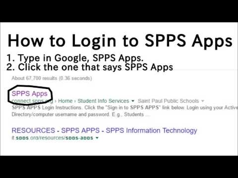 How to login to SPPS Apps(for school lol)