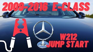 ▶️How  TO Jump Start Mercedes Benz E-Class 2009 2010 2011 2012 2013 2014 2015 ▶️w/Helpful Tips