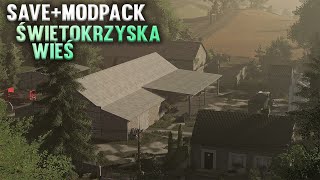 ⚡Download Save & Modpack Świętokrzyska Wieś👀| Małe Polskie Gospodarstwo😄| Krowy🐄| FS22⚡