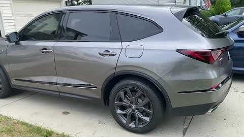 2021 Acura MDX A-Spec Front doors tinted to match back 1/2