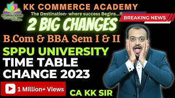 Graduation Exam Postponed | 2 Change in Time Table | #kkca #kk_sir #sppu #pune_university #Fybcom