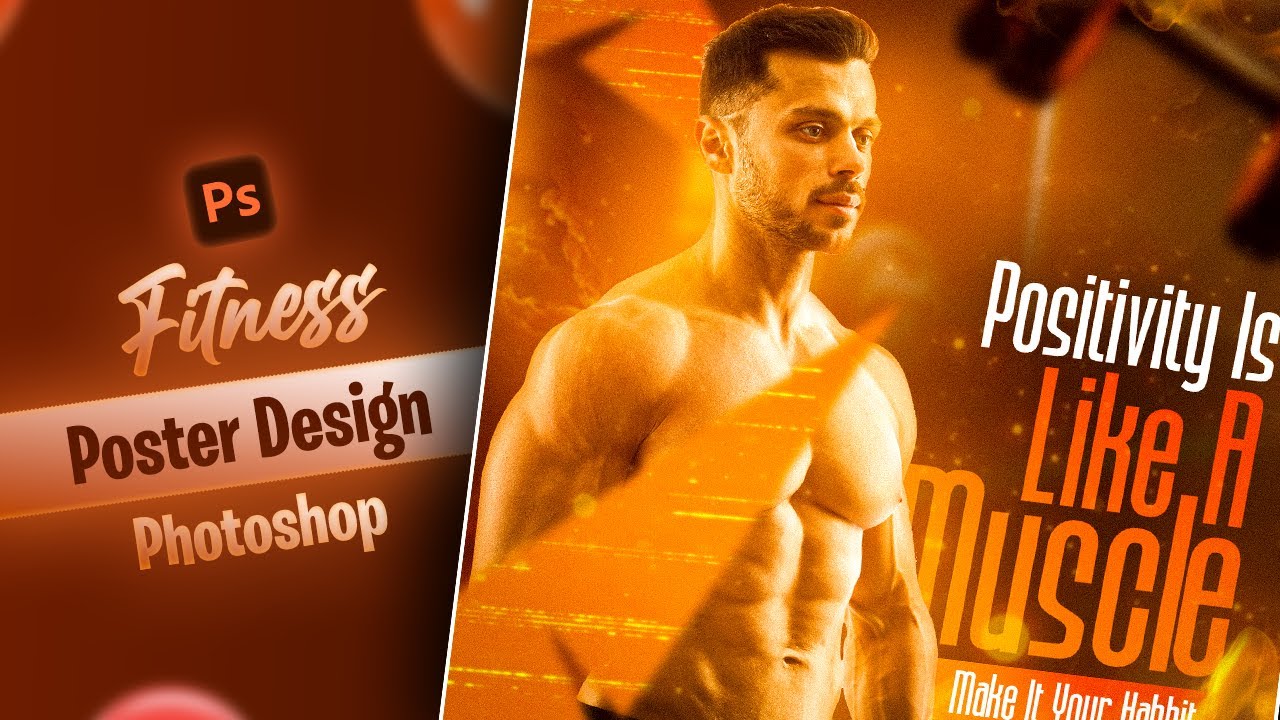 How To Create Fitness Gym Poster Design in Photoshop