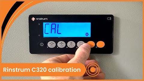 Rinstrum C320 Calibration