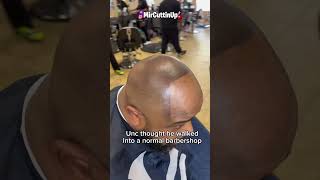 Did I get him right 😂 #barber #barbershop #entertainment #foryou #haircut #lineup #funny