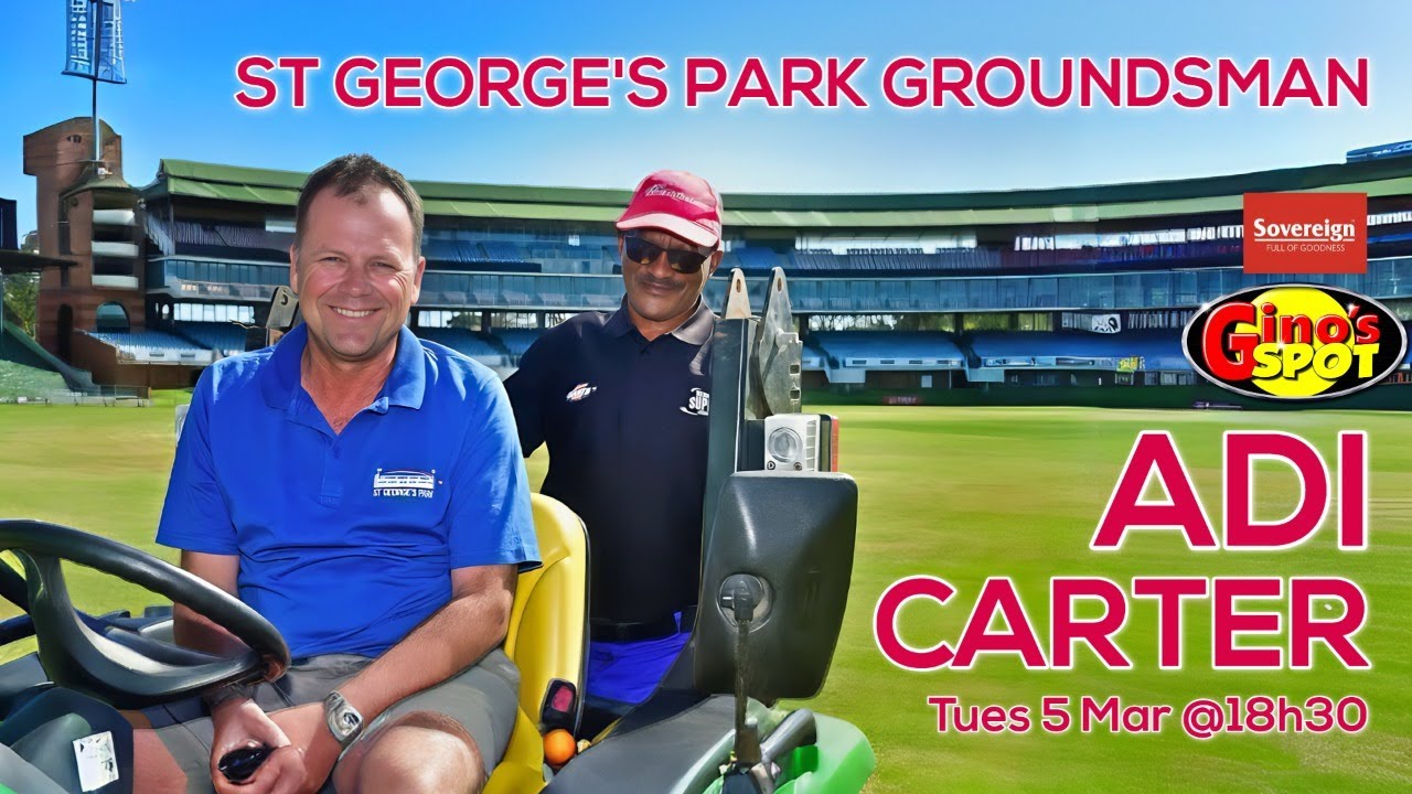Adi Carter (St George's Groundsman) pitches in on Gino's Spot on 5 March at 18h30