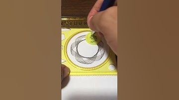 Simple Spirograph design Satisfying ASMR Video #shorts #ytshorts #asmr