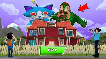 Dark Riddle Mod Menu| NEW MOD_ Giant neigbor_ Giant Police man _ PART 14 #darkriddle #modmenu