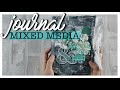 JOURNAL Mixed Media de TELA ✨ Productos MONTEJO 👌 Cadence, MitFORM, Flores (Tipo MIDORI) -VENDIDO-