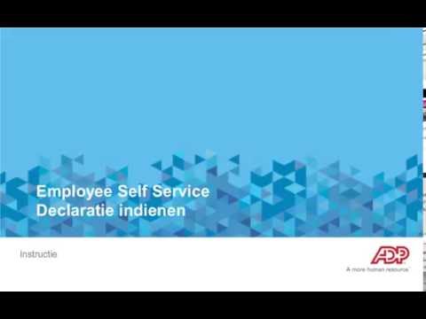 ADP Perman: Declaratie indienen met Employee Self Service (ESS)