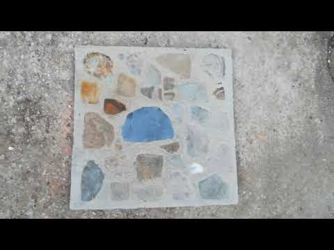 baldosa con cemento y piedras naturales-tile with cement and natural stones