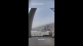 Body camera video shows empire state building climbers being taken into custody
