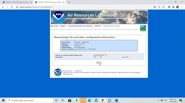 Interfaz HYSPLIT - Modelo de dispersión