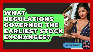 What Regulations Governed The Earliest Stock Exchanges? - Firsts of the World