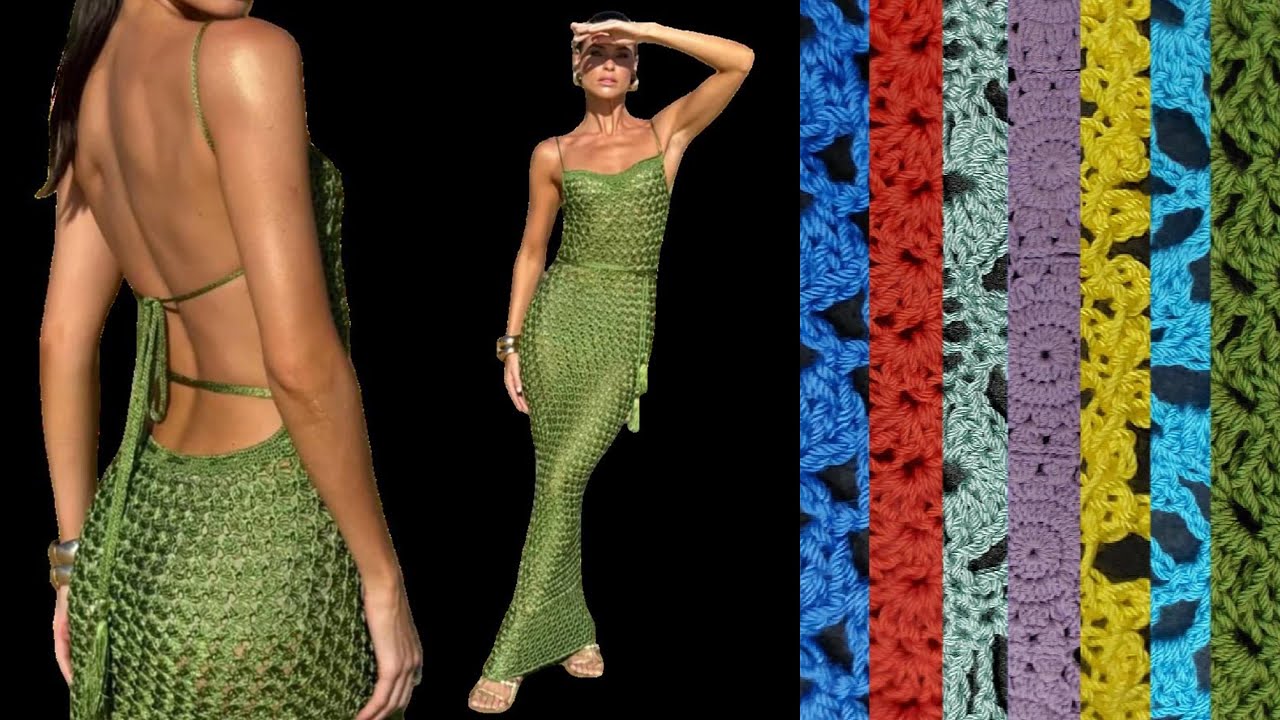 JASMIN STAR STITCH PATTERN DRESS