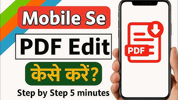 How to edit pdf file in mobile | mobile se pdf edit kaise kare | pdf editor for mobile