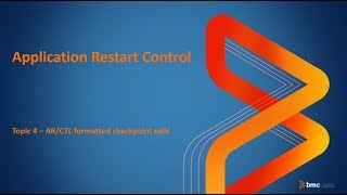 Application Restart Control - 4 - AR/CTL formatted checkpoint calls