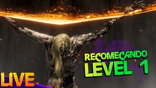 🔴 Sem upar, recomeçando a run do zero! | Elden Ring SL1 #6 | 4k60