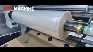 HZKDX window laminating machine on sandwich box #lamination Italian hot knife laminator film selofan